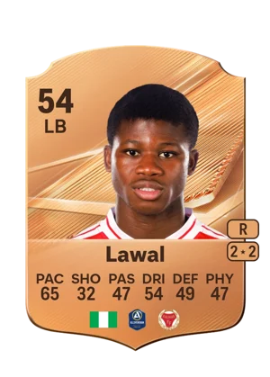 Lawal - 54 - Rare EA FC 27 card