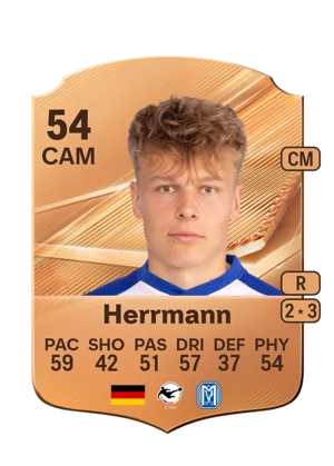 Herrmann - 54 - Rare EA FC 27 card