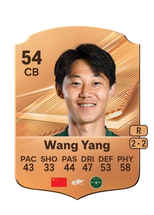 Wang Yang - 54 - Rare EA FC 27 card