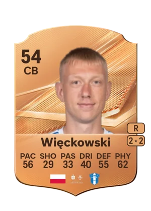 Więckowski - 54 - Rare EA FC 27 card
