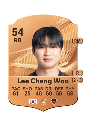 Lee Chang Woo - 54 - Rare EA FC 27 card