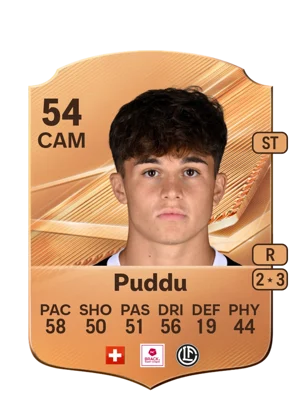 Puddu - 54 - Rare EA FC 27 card