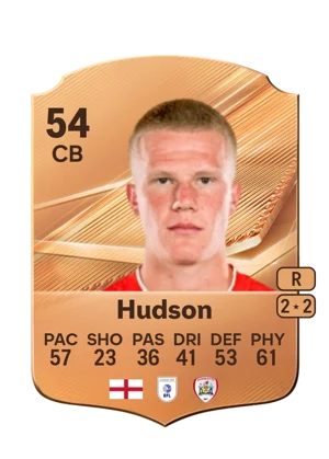 Hudson - 54 - Rare EA FC 27 card