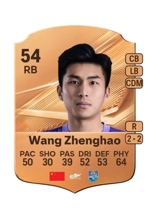 Wang Zhenghao - 54 - Rare EA FC 27 card