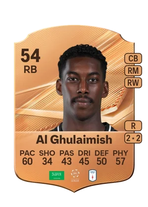 Al Ghulaimish - 54 - Rare EA FC 27 card