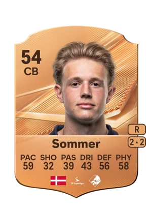Sommer - 54 - Rare EA FC 27 card