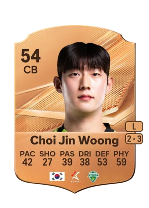 Choi Jin Woong - 54 - Rare EA FC 27 card