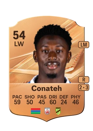 Conateh - 54 - Rare EA FC 27 card