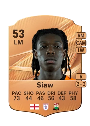 Siaw - 53 - Rare EA FC 27 card