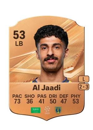 Al Jaadi - 53 - Rare EA FC 27 card