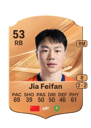 Jia Feifan - 53 - Rare EA FC 27 card