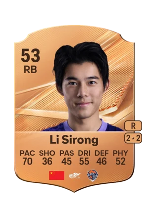 Li Sirong - 53 - Rare EA FC 27 card