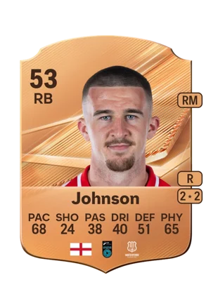 Johnson - 53 - Rare EA FC 27 card