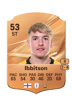Ibbitson - 53 - Rare EA FC 27 card