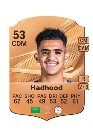 Hadhood - 53 - Rare EA FC 27 card