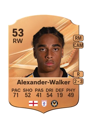 Alexander-Walker - 53 - Rare EA FC 27 card