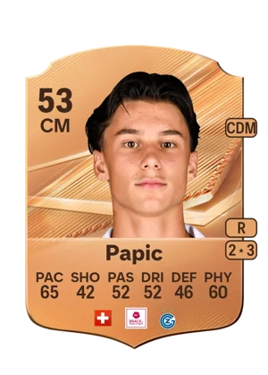 Papic - 53 - Rare EA FC 27 card