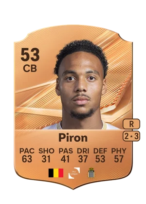 Piron - 53 - Rare EA FC 27 card