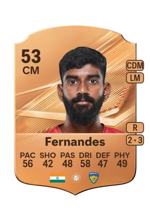 Fernandes - 53 - Rare EA FC 27 card