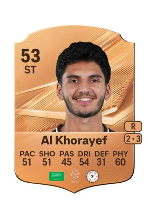 Al Khorayef - 53 - Rare EA FC 27 card