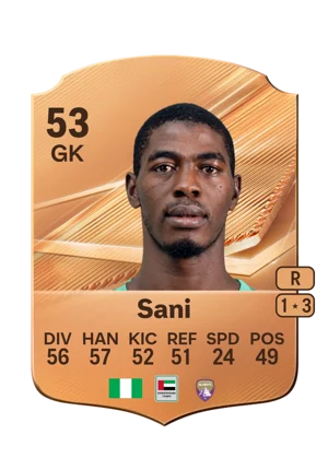 Sani - 53 - Rare EA FC 27 card
