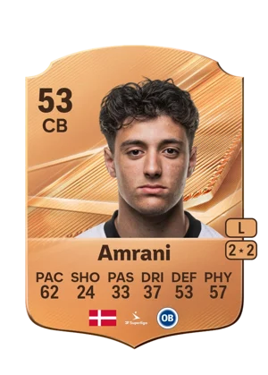 Amrani - 53 - Rare EA FC 27 card
