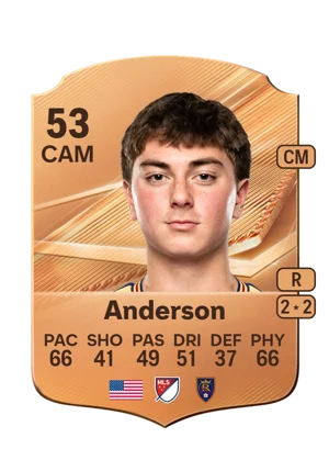 Anderson - 53 - Rare EA FC 27 card