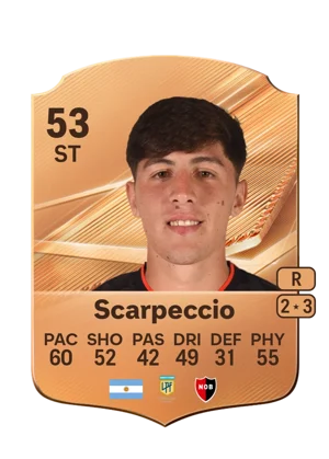 Scarpeccio - 53 - Rare EA FC 27 card