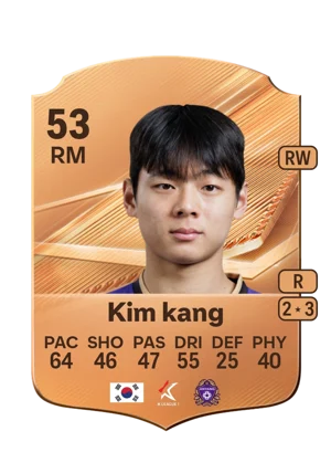 Kim kang - 53 - Rare EA FC 27 card