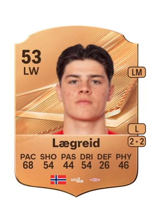 Lægreid - 53 - Rare EA FC 27 card