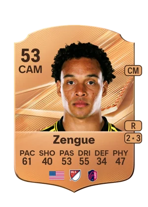 Zengue - 53 - Rare EA FC 27 card