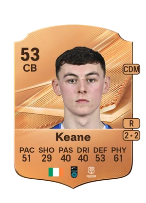 Keane - 53 - Rare EA FC 27 card