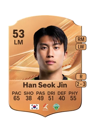 Han Seok Jin - 53 - Rare EA FC 27 card