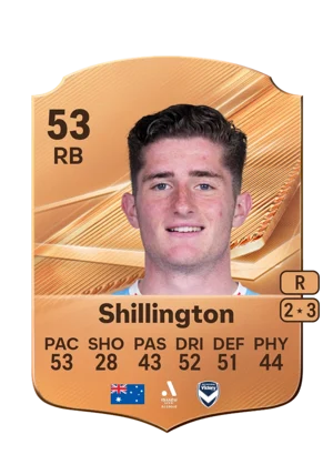 Shillington - 53 - Rare EA FC 27 card