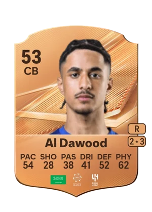 Al Dawood - 53 - Rare EA FC 27 card