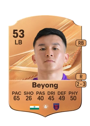 Beyong - 53 - Rare EA FC 27 card