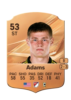 Adams - 53 - Rare EA FC 27 card