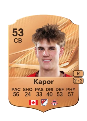 Kapor - 53 - Rare EA FC 27 card