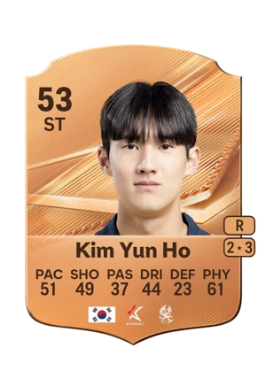 Kim Yun Ho - 53 - Rare EA FC 27 card