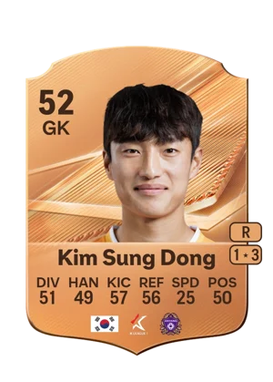 Kim Sung Dong - 52 - Rare EA FC 27 card