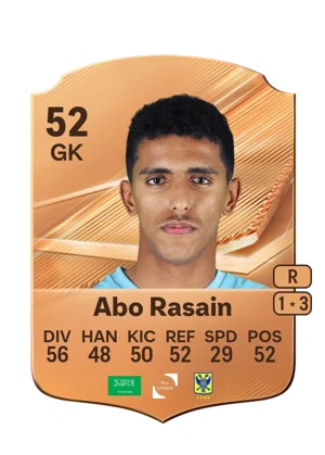 Abo Rasain - 52 - Rare EA FC 27 card