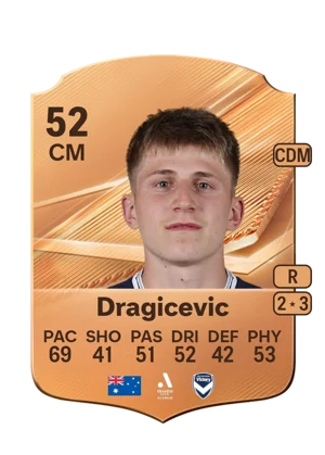 Dragicevic - 52 - Rare EA FC 27 card