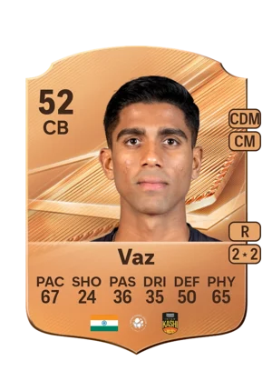 Vaz - 52 - Rare EA FC 27 card