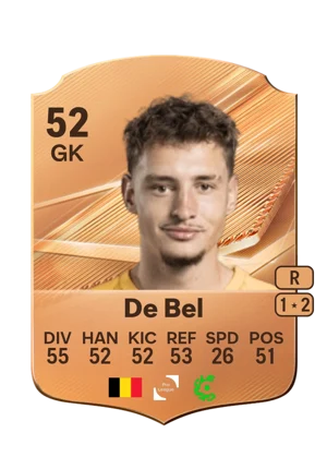 De Bel - 52 - Rare EA FC 27 card