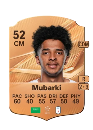Mubarki - 52 - Rare EA FC 27 card