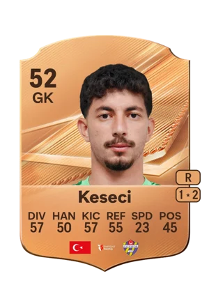 Keseci - 52 - Rare EA FC 27 card