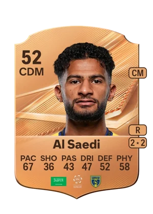 Al Saedi - 52 - Rare EA FC 27 card