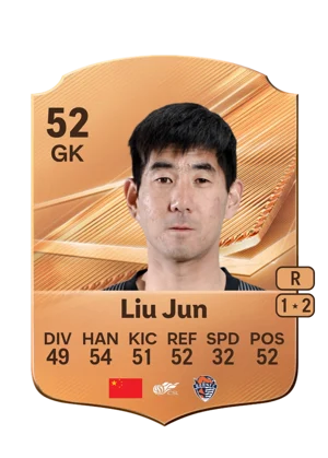 Liu Jun - 52 - Rare EA FC 27 card