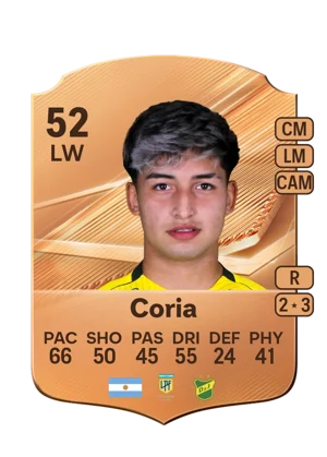 Coria - 52 - Rare EA FC 27 card
