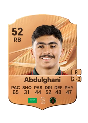 Abdulghani - 52 - Rare EA FC 27 card